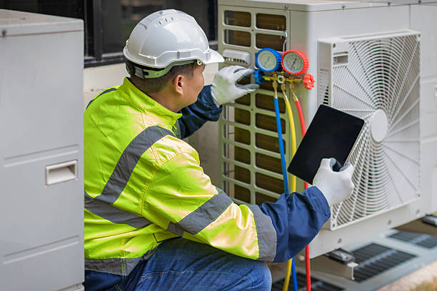 Professional Hvac technician working in Romulus, MI